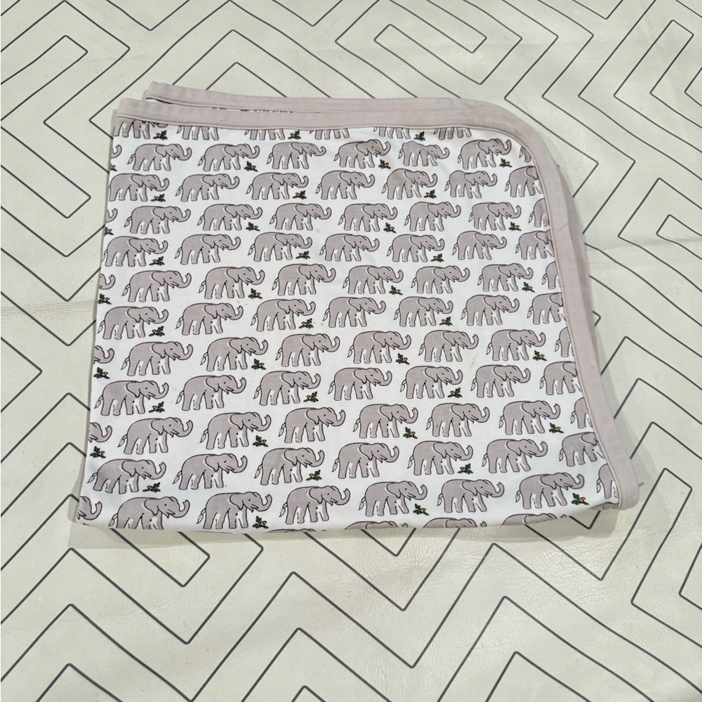 Pink Chicken Holly and Elephant Lap Blanket